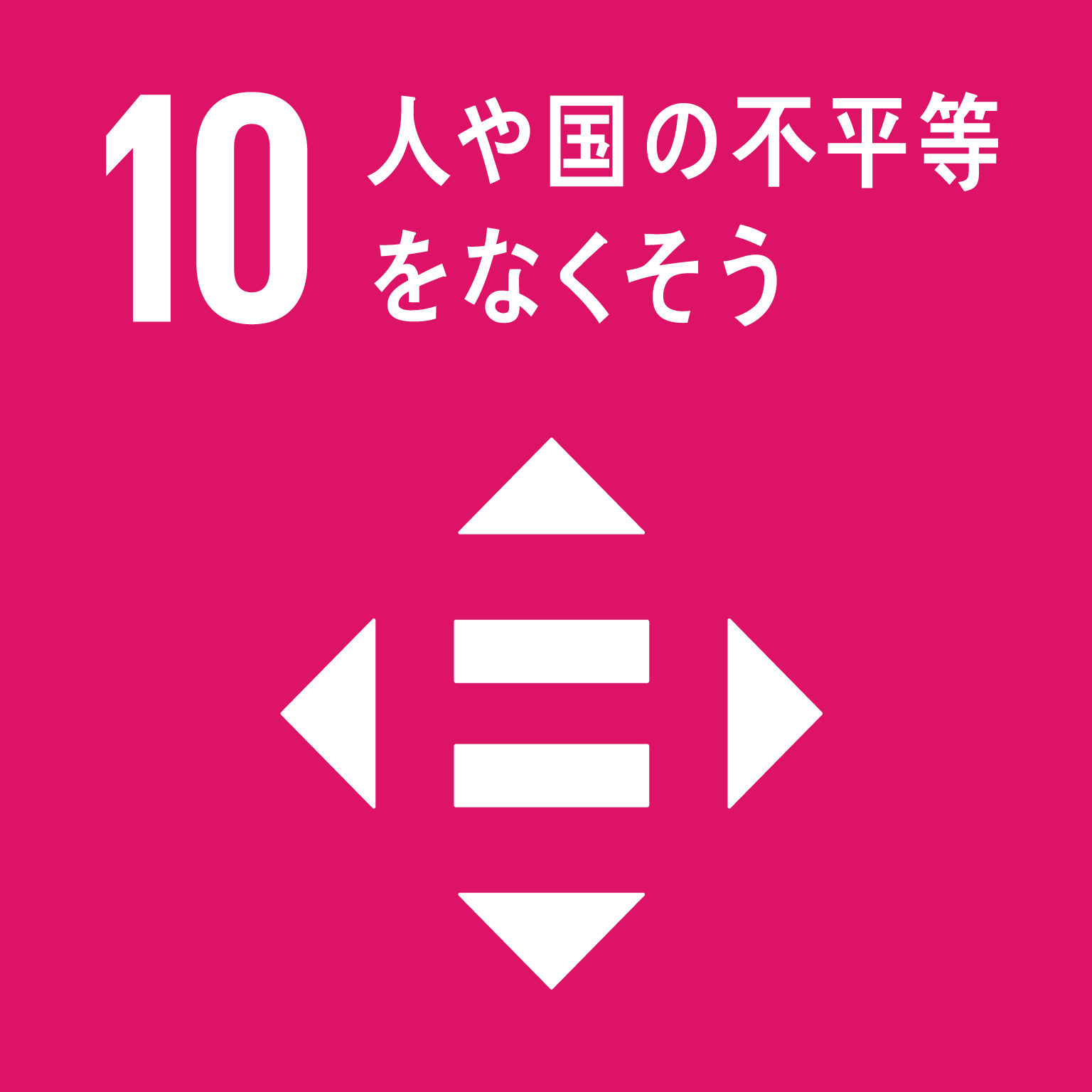 10 人の国や不平等をなくそう