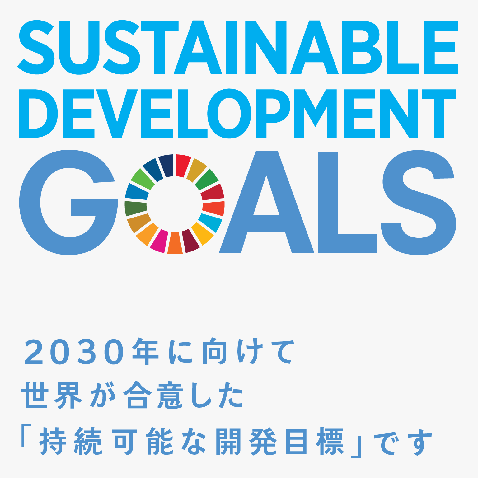 18 2030年に向けて世界が合意した「持続可能な開発目標」です