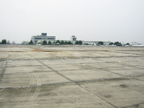 緑地公園化工事（覆蓋スラブ全景）