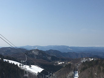 飛騨高山スキー場(山頂の景色)